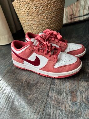 Nike Women Dunk Low Sneakers - Rose Pink & White